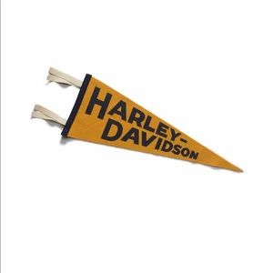 HARLEY-DAVIDSON PENNANT GOLD/NAVY